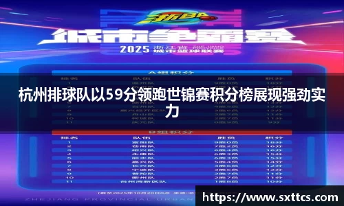 杭州排球队以59分领跑世锦赛积分榜展现强劲实力